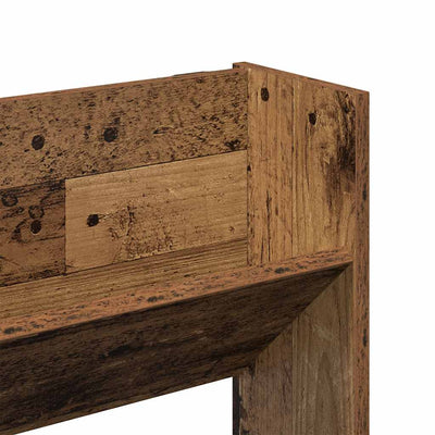 Seinäkenkäkaappi Mesaros 80x18x90cm (vanha puu, puinen)