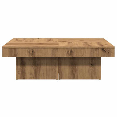 Sohvapöytä käsityöläinen tammi 90x90x28 cm tekninen puu