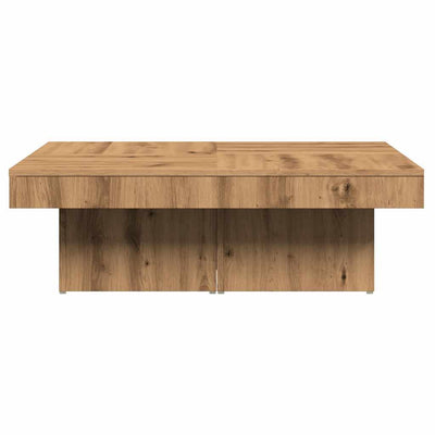 Sohvapöytä käsityöläinen tammi 90x90x28 cm tekninen puu