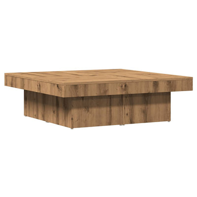 Sohvapöytä käsityöläinen tammi 90x90x28 cm tekninen puu
