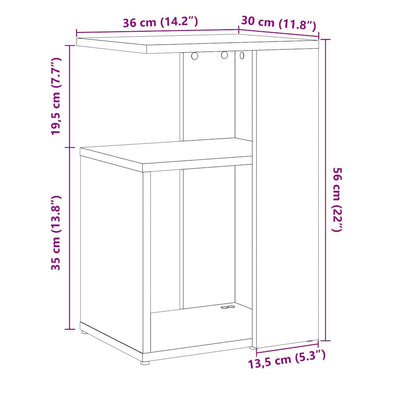 Tammi sivupöytä käsityöläinen Leluper 50x30x50cm (puinen)
