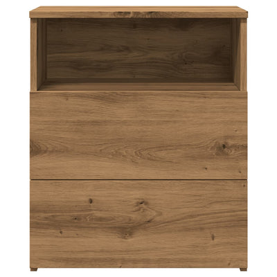 Yöpöydät 2 kpl artesaani tammi 50x32x60 cm tekninen puu