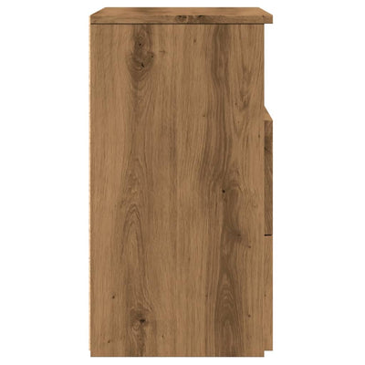 Yöpöydät 2 kpl artesaani tammi 50x32x60 cm tekninen puu