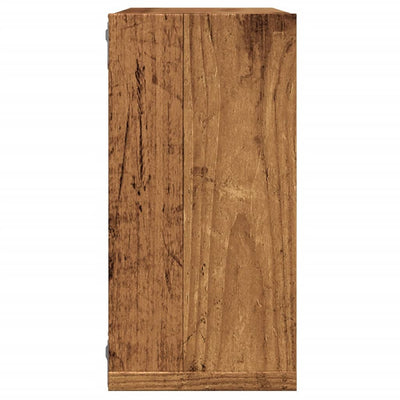 Seinäkuutiohyllyt Tinculina 30x15x30cm (2 kpl vanhaa puuta, teknillinen puu)