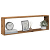 Kuutioseinähyllyt 2 kpl Vanha Puu 100x15x30 cm lastulevy