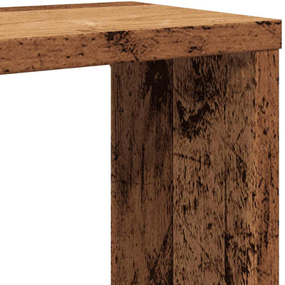 Kuutioseinähyllyt 4 kpl Vanha Puu 60x15x23 cm lastulevy