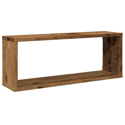 Kuutioseinähyllyt 6 kpl Vanha Puu 60x15x23 cm lastulevy