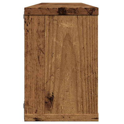 Kuutioseinähyllyt 6 kpl Vanha Puu 60x15x23 cm lastulevy