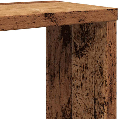 Kuutioseinähyllyt 6 kpl Vanha Puu 60x15x23 cm lastulevy