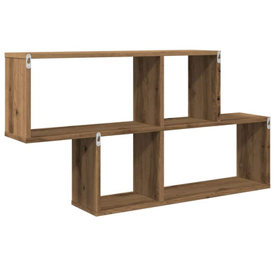 Seinähylly käsityöläinen tammi 100x18x53 cm lastulevy