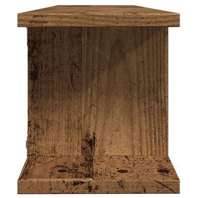 Seinähyllyt 2 kpl Old Wood 90x18x20 cm Engineered Wood