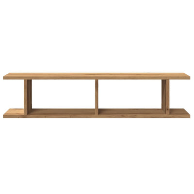 seinähyllyt 2 kpl käsityöläinen tammi 90x18x20 cm tekninen puu