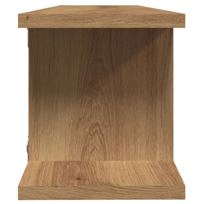 seinähyllyt 2 kpl käsityöläinen tammi 90x18x20 cm tekninen puu