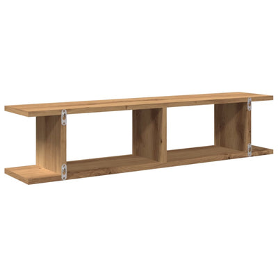 seinähyllyt 2 kpl käsityöläinen tammi 90x18x20 cm tekninen puu
