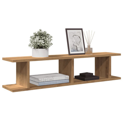 seinähyllyt 2 kpl käsityöläinen tammi 90x18x20 cm tekninen puu