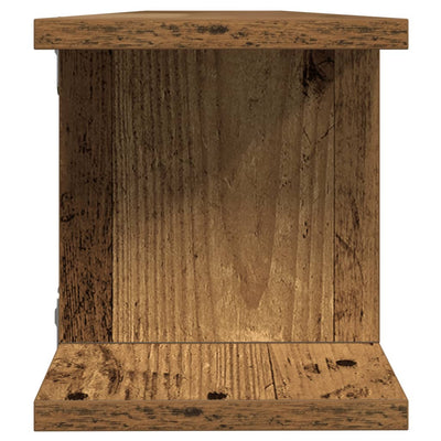 Seinähyllyt 2 kpl vanhaa puuta 105x18x20 cm tekninen puu