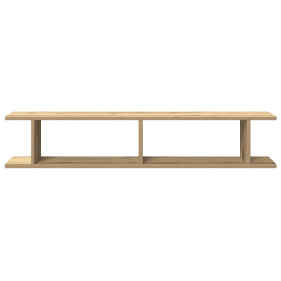 seinähyllyt 2 kpl käsityöläinen tammi 105x18x20 cm tekninen puu