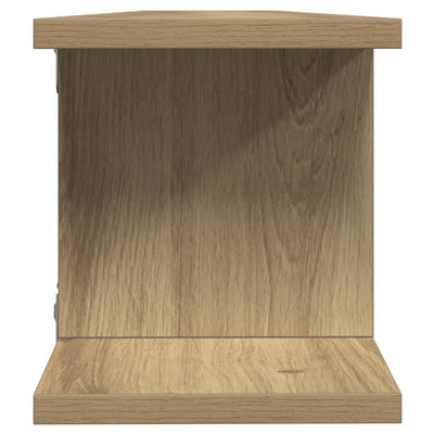 seinähyllyt 2 kpl käsityöläinen tammi 105x18x20 cm tekninen puu