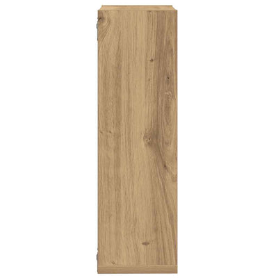 Seinäkuutiohyllyt 2 kpl käsityöläinen tammi 50x15x50 cm