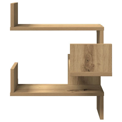 Seinäkulmahylly Artisan Oak 40x40x49,5 cm tekninen puu