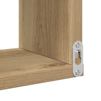 Seinäkulmahylly Artisan Oak 40x40x49,5 cm tekninen puu
