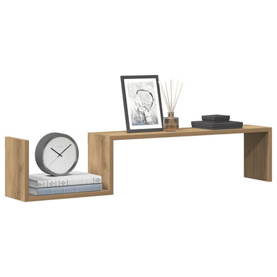 Tammi seinähyllyt Denice 100x15x20cm (2 kpl käsityöläinen, puinen)