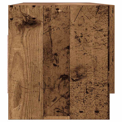 Vanha puu vaatekaappi Alyna 100x32,5x35cm (lastulevy)
