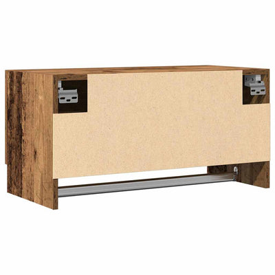 Vaatekaappi vanhaa puuta 70x32,5x35 cm lastulevy