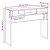 Konsolipöytä vanhaa puuta 105x30x80 cm lastulevy