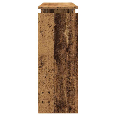 Vanha puu konsolipöytä Deleni 80x30x102cm (suunniteltu puu)