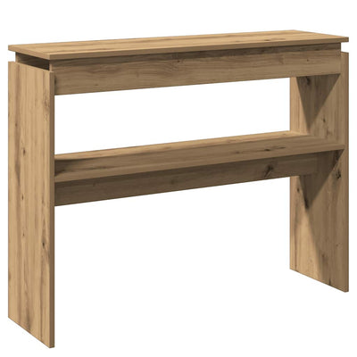 Konsolipöytä artesaani tammi 102x30x80 cm tekninen puu