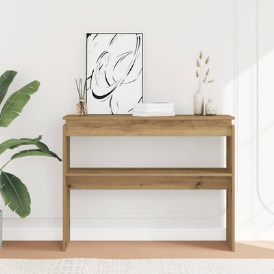 Konsolipöytä artesaani tammi 102x30x80 cm tekninen puu