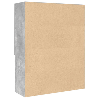 Betoninharmaa pesukonekaappi Valerin 70,5x25,5x90cm