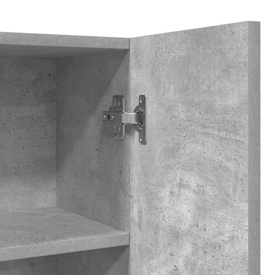 Betoninharmaa pesukonekaappi Valerin 70,5x25,5x90cm