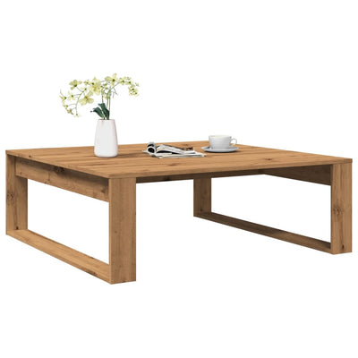 Sohvapöytä artesaani tammi 100x100x35 cm lastulevy
