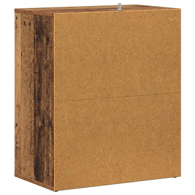 Vanha puu kenkäkaappi Tibor 60x35x70cm (lastulevy)