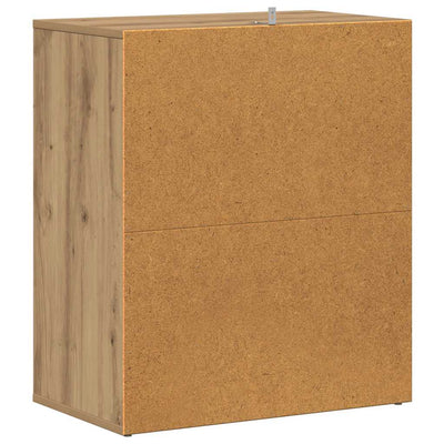 Käsityöläinen tammi kenkäkaappi Tibor 60x35x70cm (lastulevy)