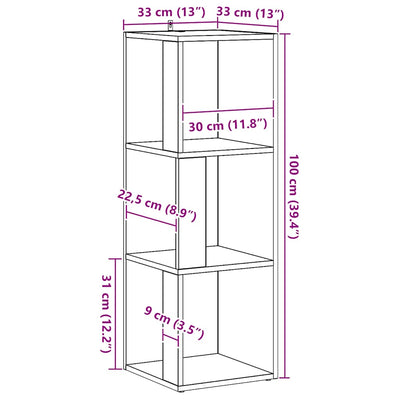 Kulmakaappi artisan oak Kaleena 33x33x100cm (engineered wood)