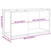 TV-taso vanhaa puuta 60x24x32 cm lastulevy