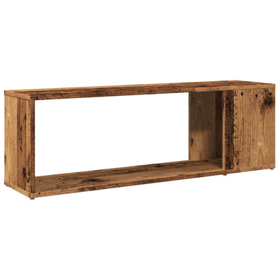 TV-taso vanhaa puuta 100x24x32 cm tekninen puu