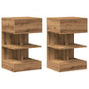 Yöpöytäkaapit 2 kpl Artisan Oak 40x35x65 cm Engineered Wood