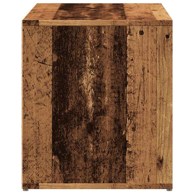 Eteisen penkki 80x40x45 cm vanhaa puuta lastulevy