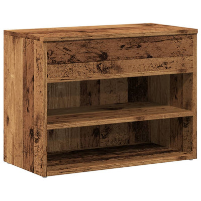 Kenkien säilytyspenkki vanhaa puuta 60x30x45 cm levy
