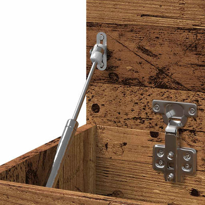 Vanha puu kenkien säilytyspenkki Lee 80x30x45cm (lastulevy)