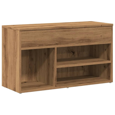 Kenkäteline artesaani tammi 80x30x45 cm tekninen puu