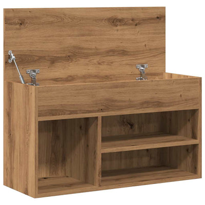 Kenkäteline artesaani tammi 80x30x45 cm tekninen puu