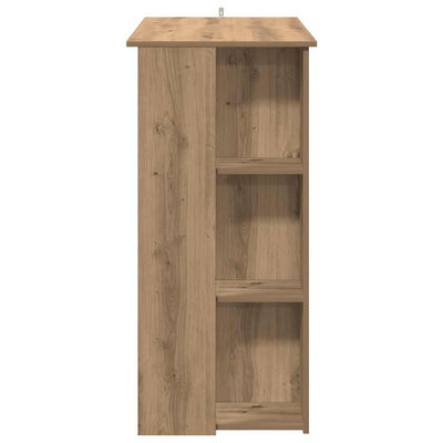 Käsityöläinen tammi baaripöytä hyllyllä Stavarache 102x50x103,5cm