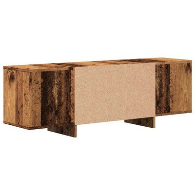 TV-taso vanhaa puuta 120x30x40,5 cm lastulevy
