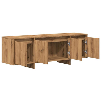 TV-taso artesaani tammi 120x30x40,5 cm tekninen puu