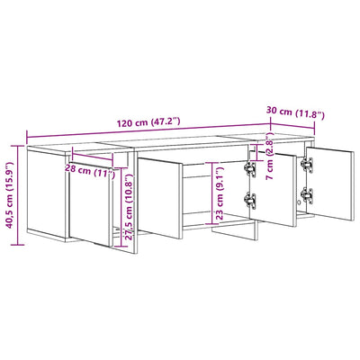 Artesaani tammi tv-taso Vevere 120x30x40,5cm (puinen)